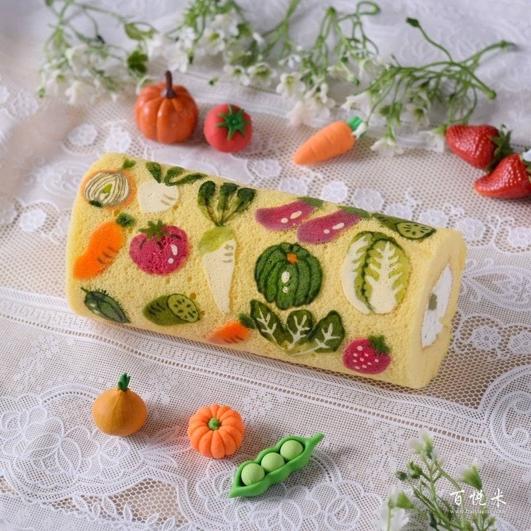 日本小姐姐做的奶油蛋糕卷，個個都像藝術(shù)品，美到不忍下口哇